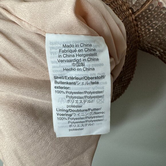 NWT J. Crew Tall Sequin Cropped Top Rose Gold Womens 12T Half Sleeve H4429 - Picture 8 of 9